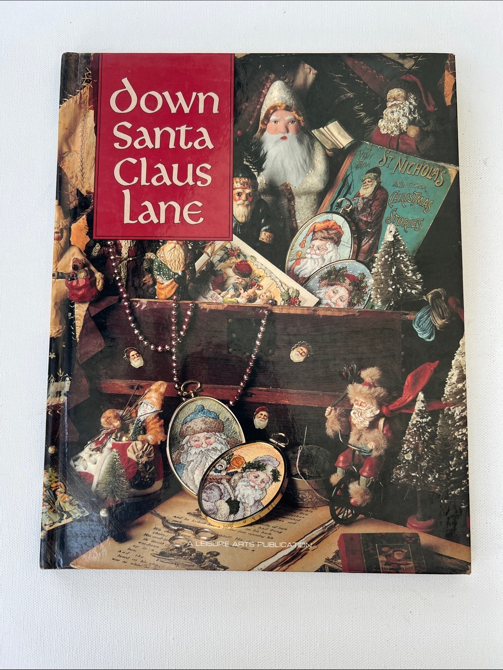 Vintage Down Santa Claus Lane Holiday Book - Vintage cross stitch patterns